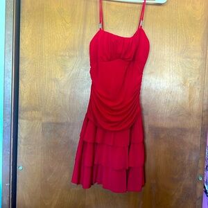 It’s a red mini dress from Roxy rox